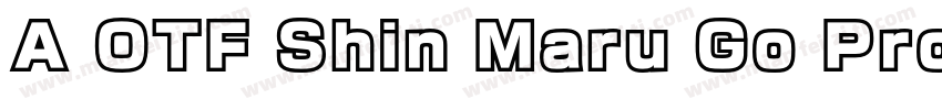 A OTF Shin Maru Go Pro B字体转换